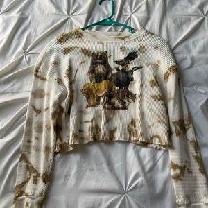 Long sleeve cropped top